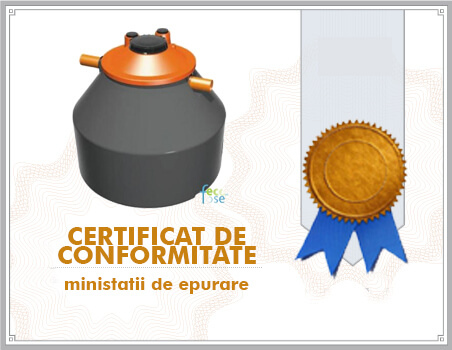 Certificat conformitate ministații de epurare FECO
