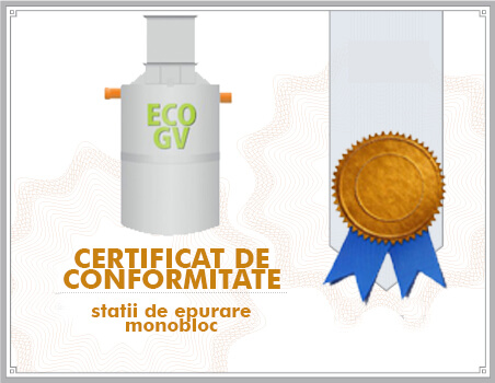 Certificat conformitate stații de epurare monobloc FECO
