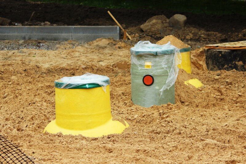 separator de hidrocarburi in timpul constructiei unei parcari
